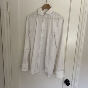 Hugo Boss, white dress shirt, slim fit, 15 1/2, wrinkle free